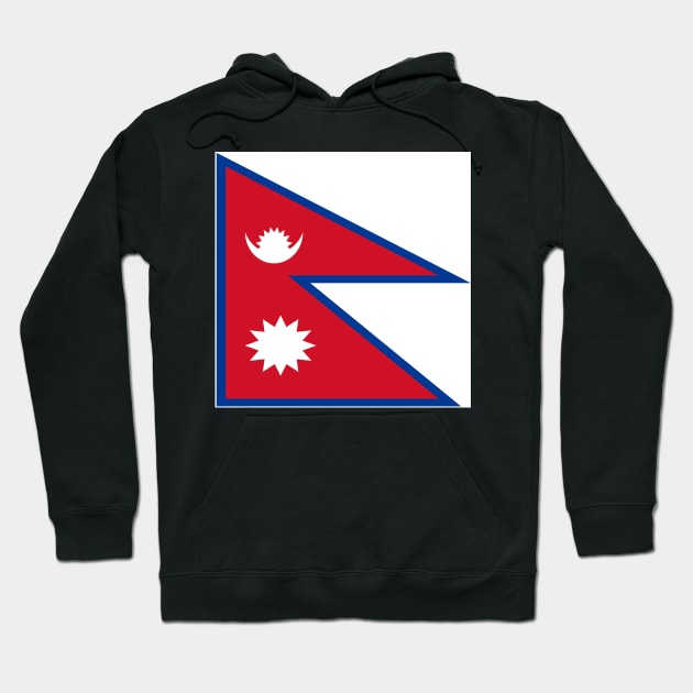 Nepal flag Hoodie by flag for all